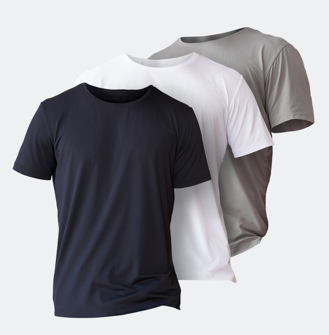 Kit 3x Camiseta Minimal Essential Fitness